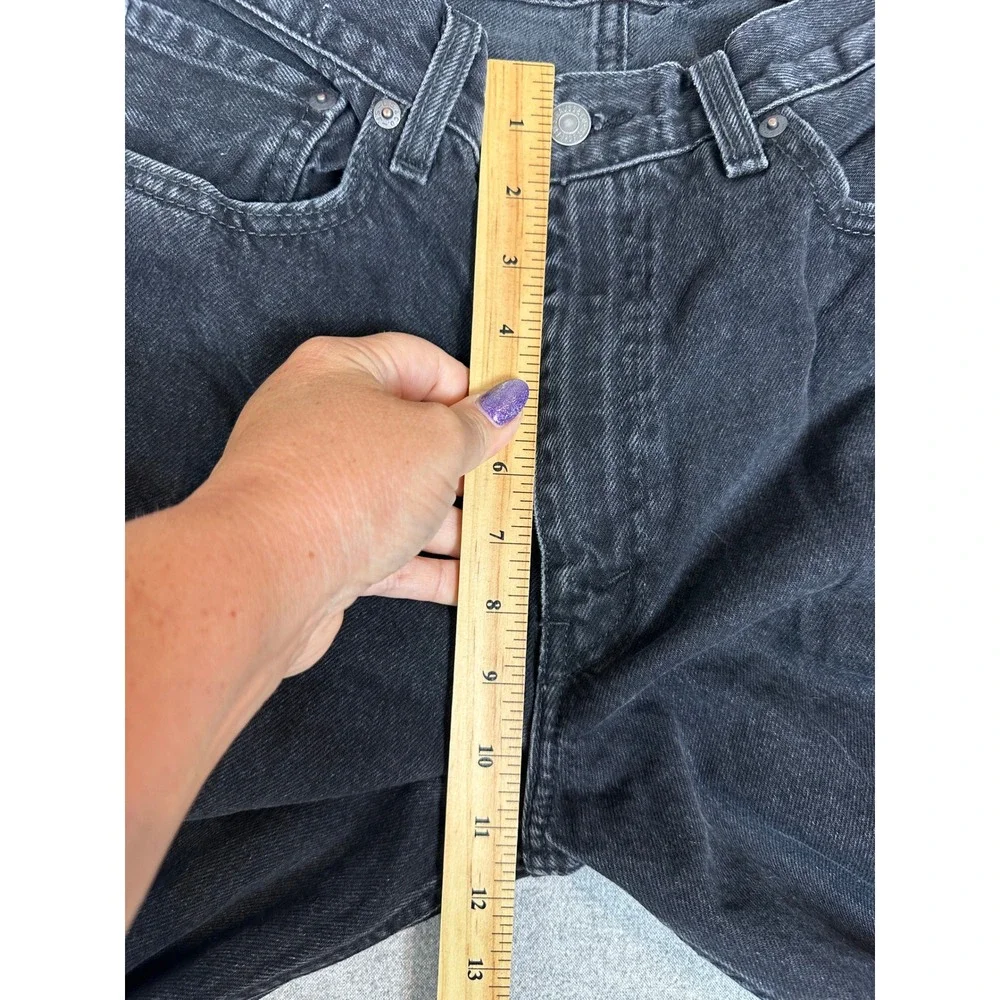 Vintage Levis 565 Jeans Mens 32x32 Black Loose Fit Wide Leg Denim